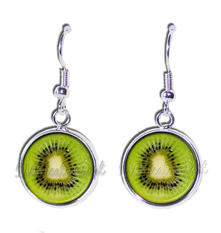Kiwi Dangling Earrings