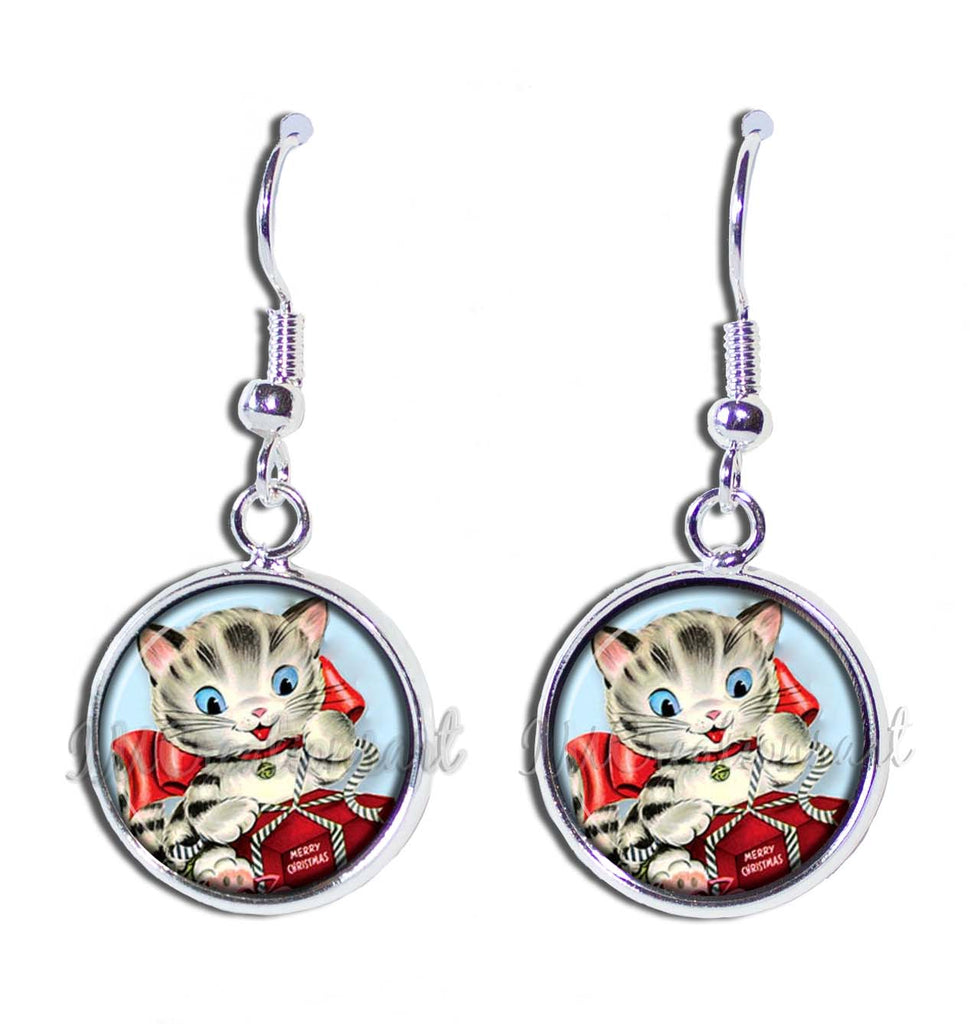 Retro Christmas Kitty Gift