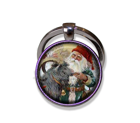 Nystrom's Vintage Santa and Goat