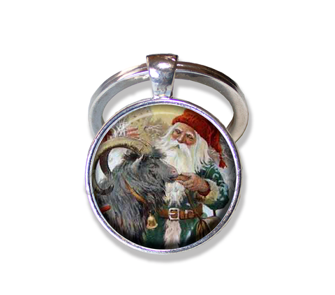 Nystrom's Vintage Santa and Goat