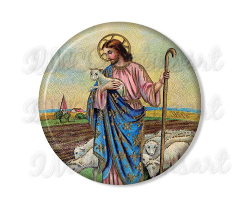 Vintage Jesus and Lamb