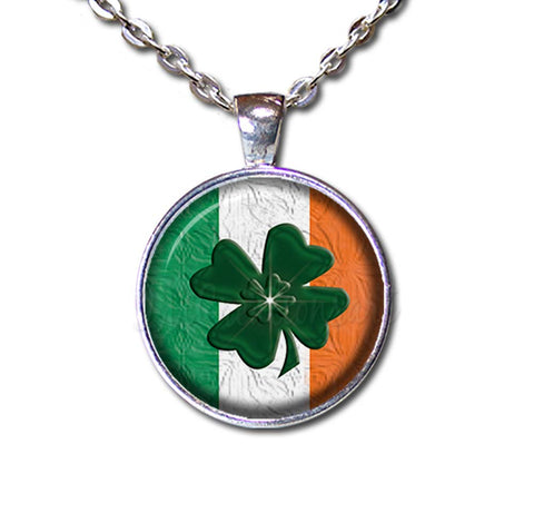 Irish Flag Four Leaf Clover
