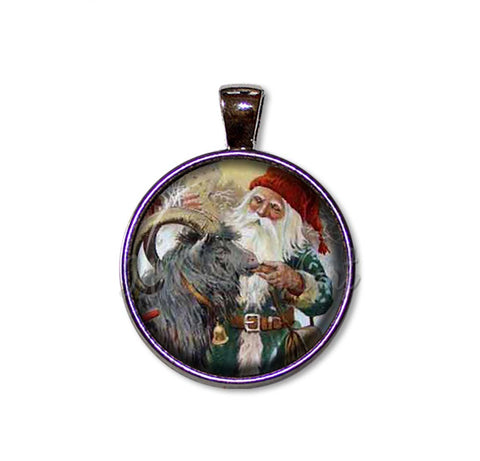 Nystrom's Vintage Santa and Goat