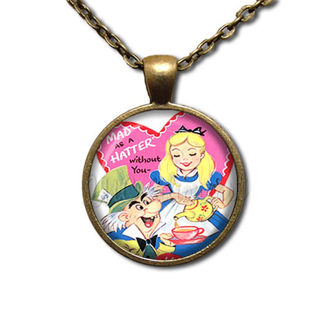 Alice In Wonderland and Mad Hatter Valentine