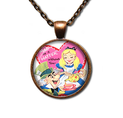 Alice In Wonderland and Mad Hatter Valentine