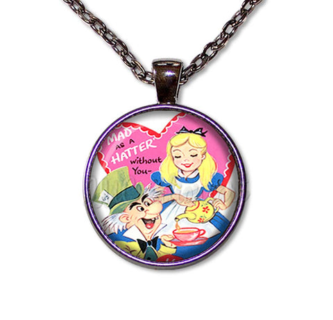 Alice In Wonderland and Mad Hatter Valentine