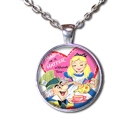 Alice In Wonderland and Mad Hatter Valentine