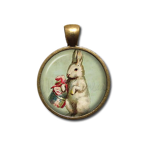Vintage Easter Bunny with Basket