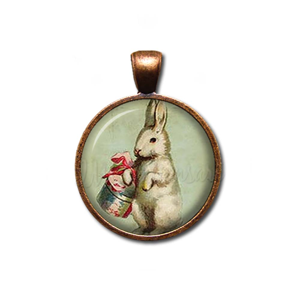 Vintage Easter Bunny with Basket