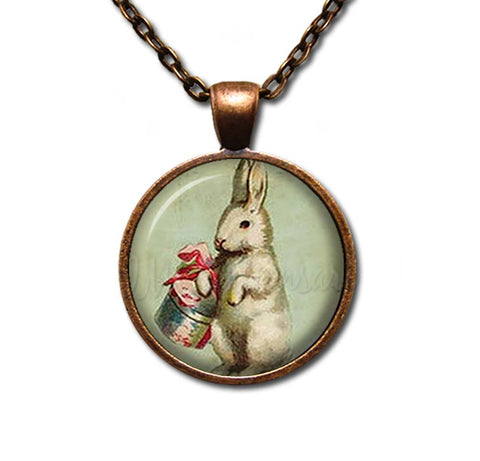 Vintage Easter Bunny with Basket