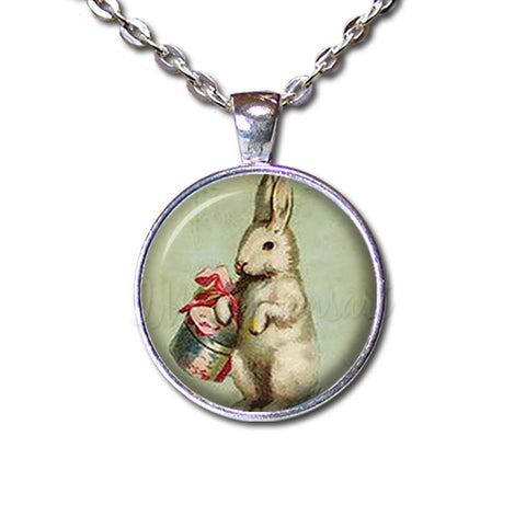 Vintage Easter Bunny with Basket