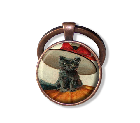 Halloween Vintage Black Kitty Cat