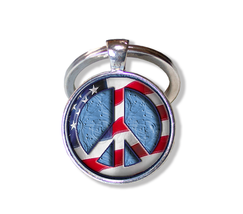 American Flag Peace Symbol