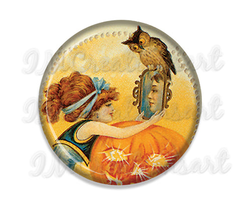 Vintage Halloween Looking Glass