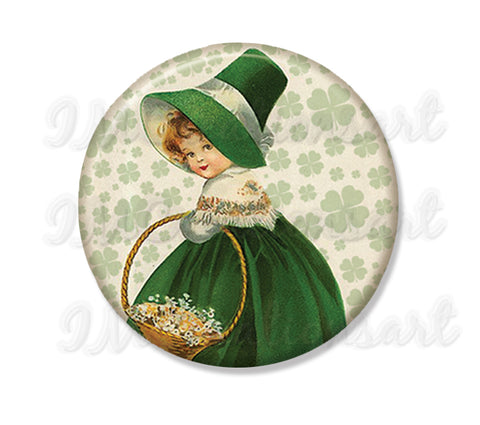 St. Patrick's Day Victorian Flower Girl Basket