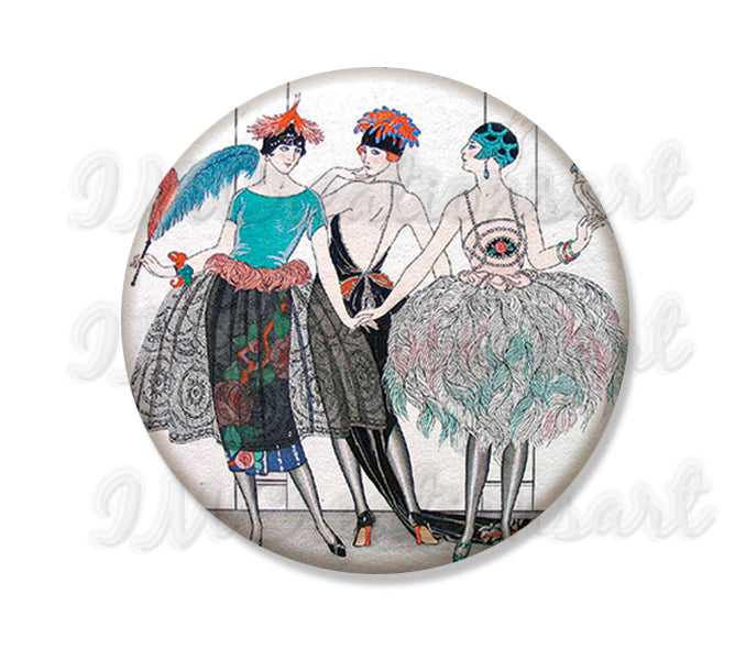 Art Deco Trio Flappers