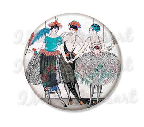 Art Deco Trio Flappers