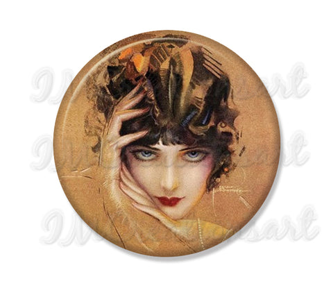 Art Deco Glancing Flapper