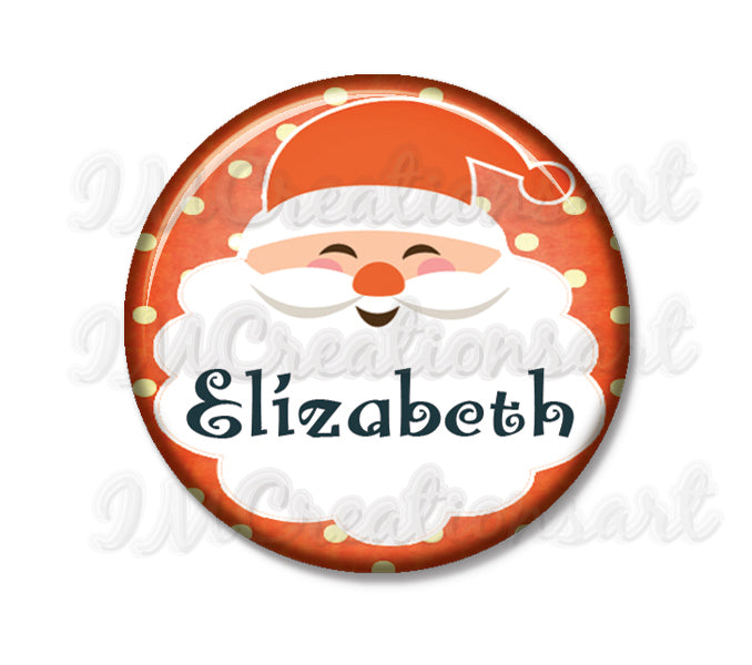 Personalized Name Christmas Holidays Santa