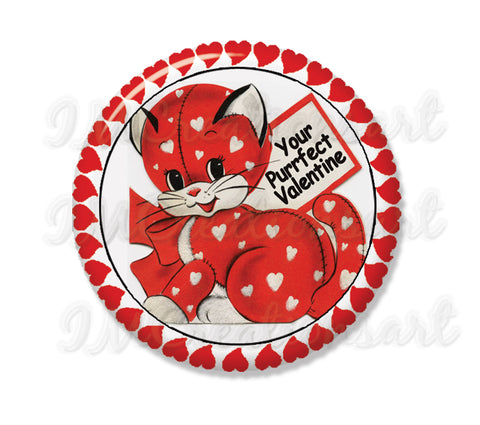 Retro Cute Kitty Cat