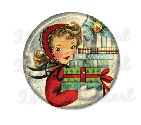 Christmas Holidays Retro Girl Gifts