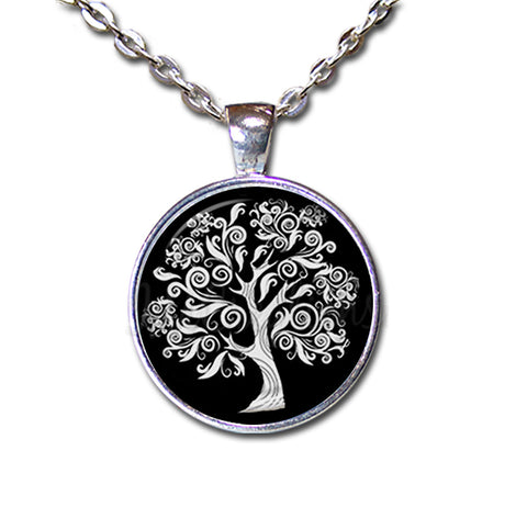 Whimsical Swirly Oak Tree