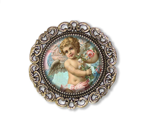 Shabby Chic Valentine Cherub