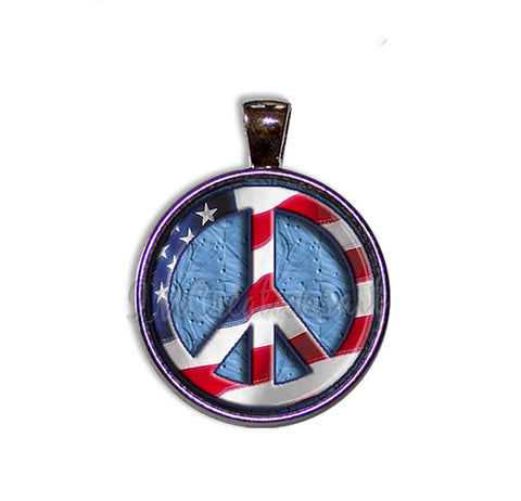 American Flag Peace Symbol