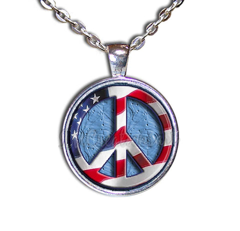 American Flag Peace Symbol