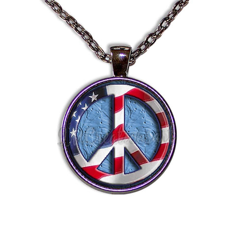 American Flag Peace Symbol