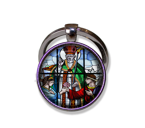 Saint Valentine's Faux Stained Glass