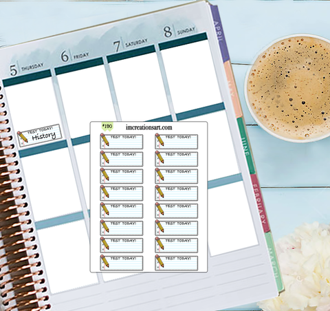 School Test Today Exam Subject Tracker